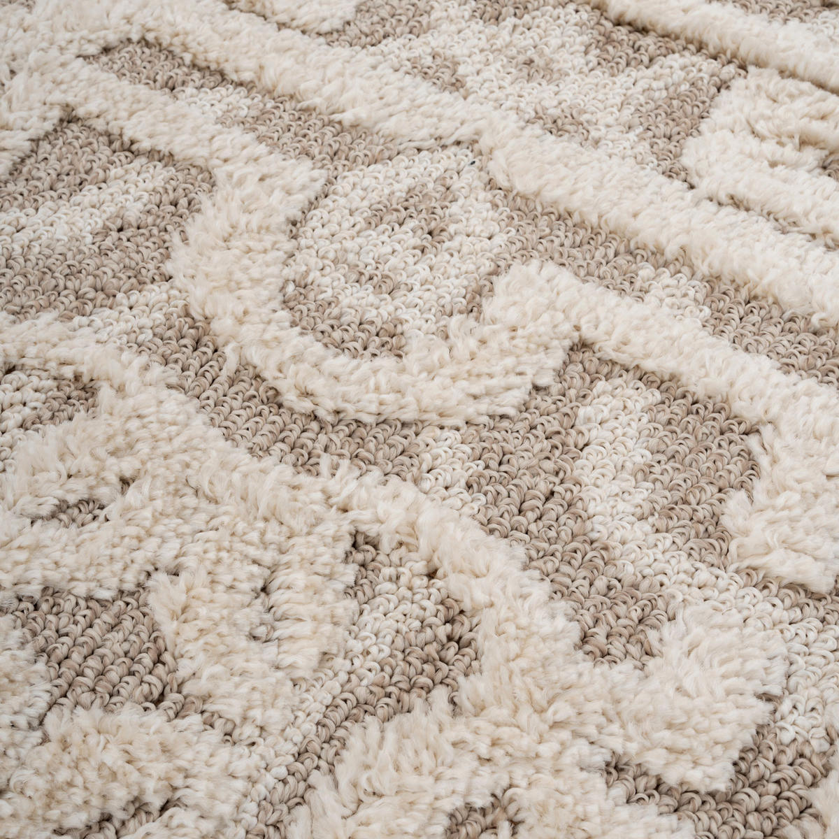 VINTAGE-TEPPICH Meya Beige - Beige, Textil (120/170cm) - Kukoon Rugs