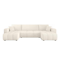 WOHNLANDSCHAFT Dagny - Creme, Holzwerkstoff/Textil (317/85/146cm) - Fun Möbel