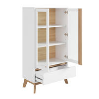 HIGHBOARD DE-38604 80/40/150 cm verstellbare Einlegeböden Weiß/Holz - Weiß, Holzwerkstoff (80/150/40cm) - ComfortXL