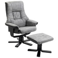 RELAXSESSEL 78/109/82.5 cm Grau aus Polyester mit Liegefunktion - Grau, Textil (82.5/109/78cm) - OKMYHOME