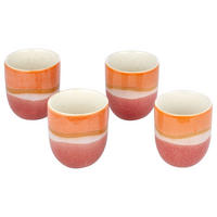 TASSEN BECHER 4er-Set Medley 240 ml - Orange, Keramik (0.24L) - Butlers