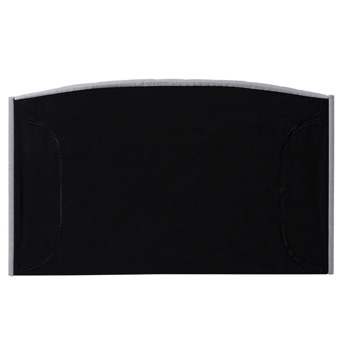 POLSTERBETT 160/200cm Hellgrau Bordeaux - Hellgrau, Textil (160/200cm) - Beliani