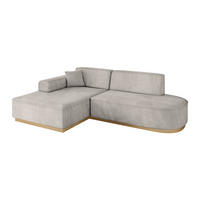 ECKSOFA Ottomane Links IREA-L1-v2 - 234x171x83 cm Hellbraun - Hellbraun, Holzwerkstoff/Textil (234/171cm) - ALTDECOR