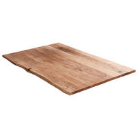 TISCHPLATTE MILO - Beige/Naturfarben, Akazienholz/Holz (100/240/4cm) - SAM