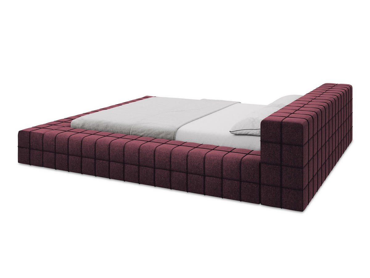 POLSTERBETT mit Bettkasten und Lattenrost 200x225 Orange - Terracotta/Schwarz, Kunststoff/Textil (160/200cm) - Makamii