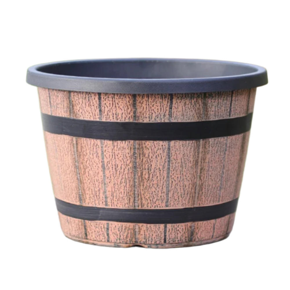 BLUMENTOPF, Kunststoff, 20,23 × 13,93 cm, 2 Stück - Braun, Kunststoff (20.23/13.93cm) - Weltevree