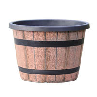 BLUMENTOPF, Kunststoff, 20,23 × 13,93 cm, 2 Stück - Braun, Kunststoff (20.23/13.93cm) - Weltevree