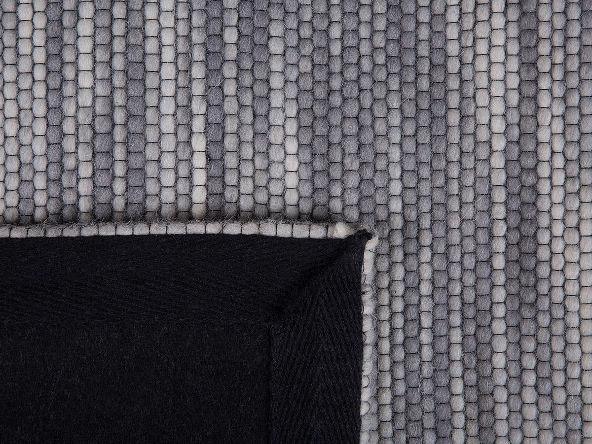 KURZFLOR-TEPPICH Kapakli 200/140 cm - Grau, Textil (140/200cm) - Beliani