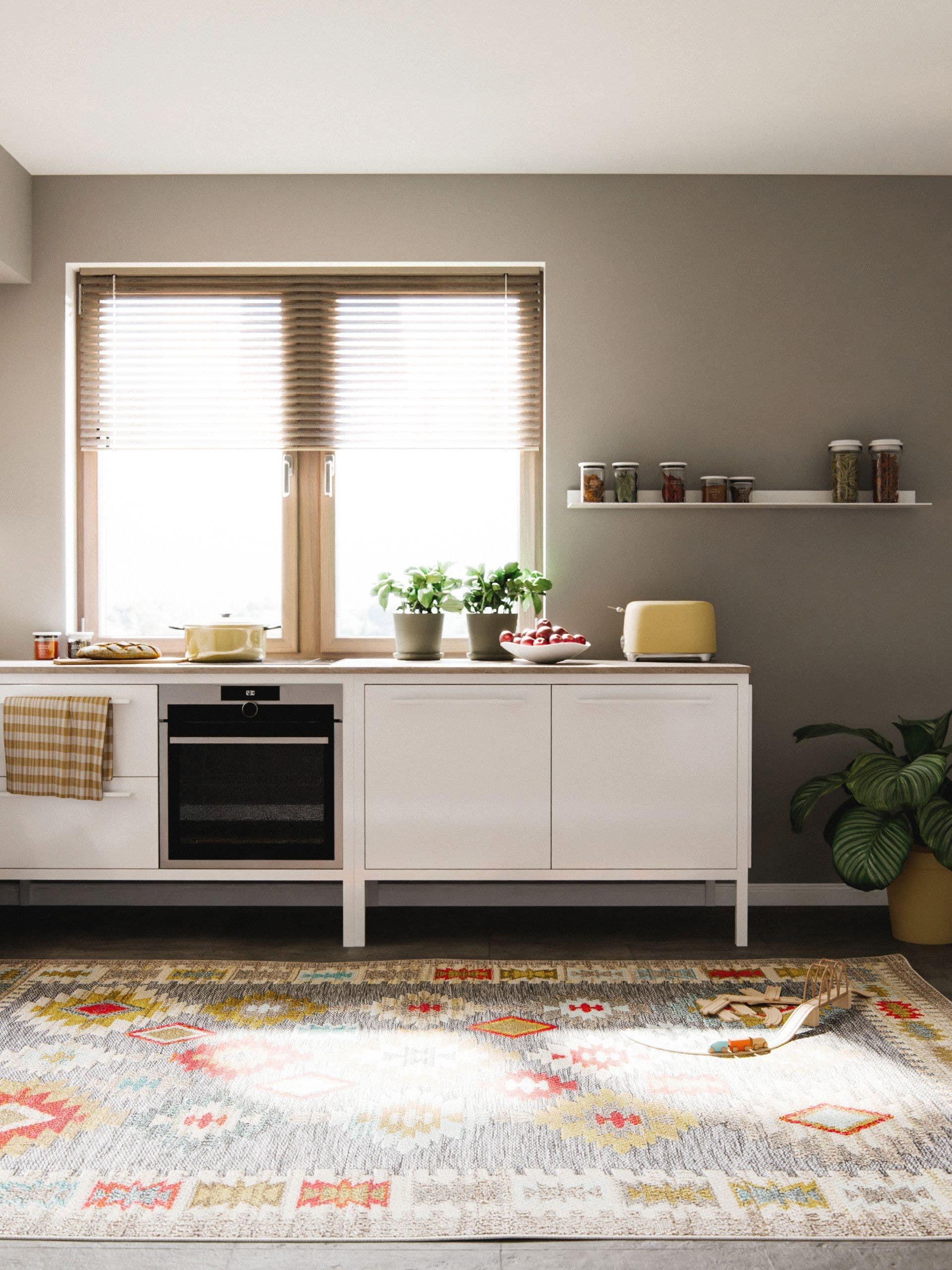 OUTDOOR-TEPPICH Noelia 140/200 cm - Multicolor, Kunststoff (140/200cm) - benuta Nest