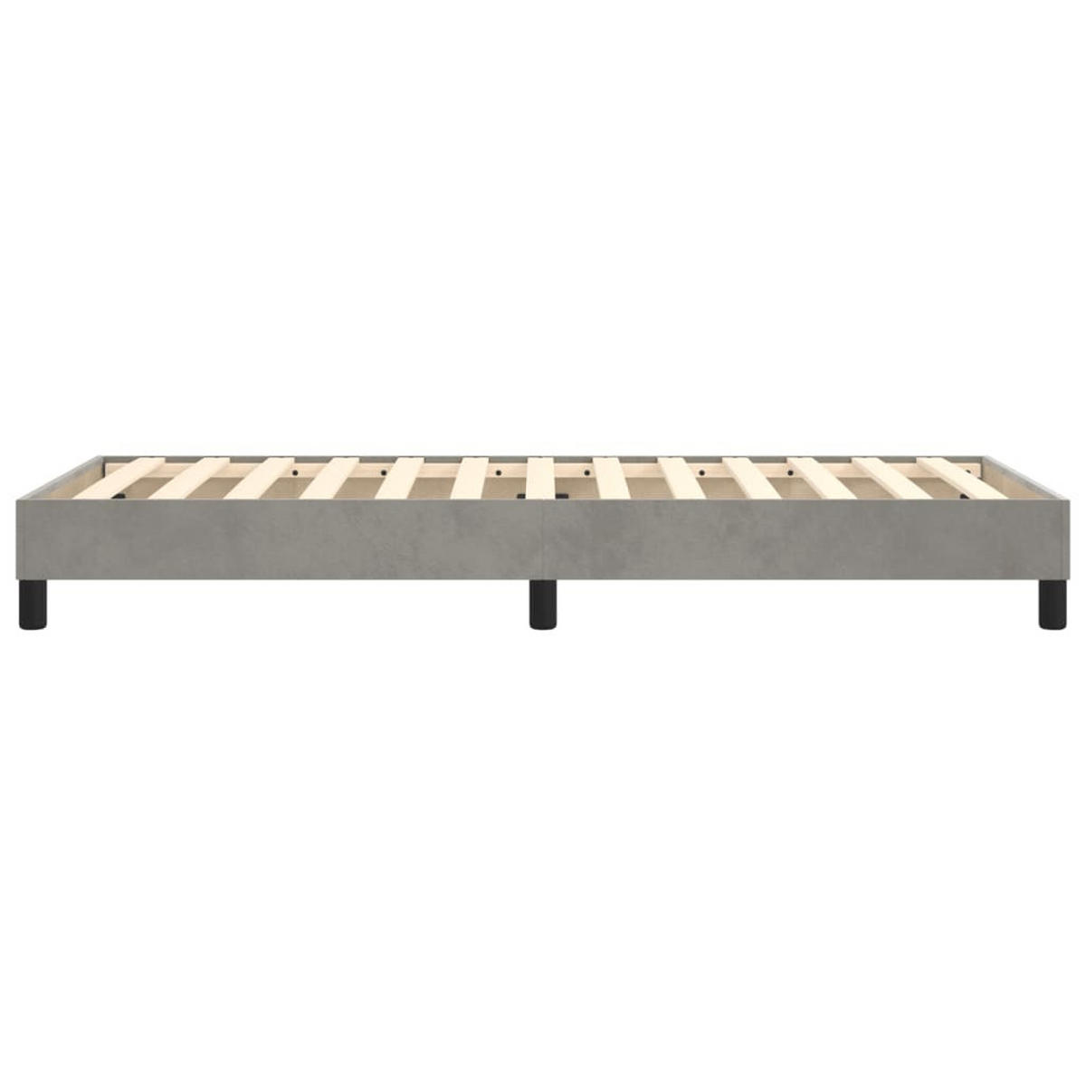 POLSTERBETT Quiring 100/203 cm - Hellgrau, Holzwerkstoff (100/200cm) - Nettlife