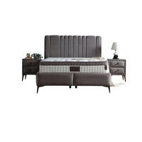 POLSTERBETT-SET Retro 160x200 Grau - Bett inkl. Matratze - Grau, Metall (160/200cm) - Villa Möbel