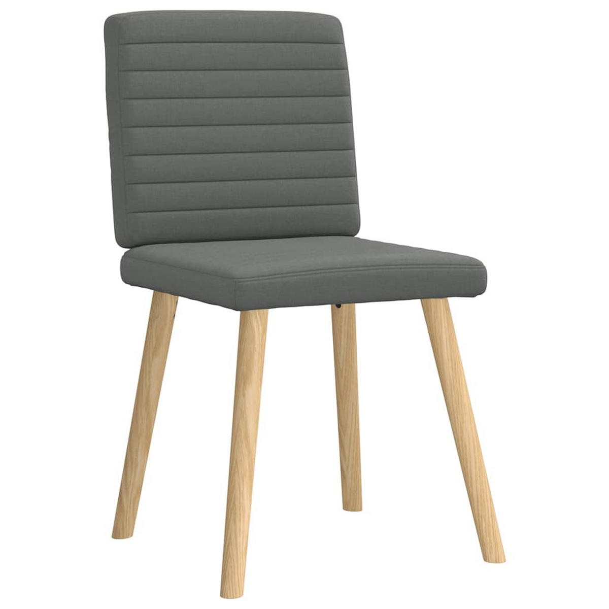 ESSZIMMERSTÜHLE 2 Stk. Dunkelgrau Stoff 45*54*86cm - Dunkelgrau, Metall (45/86/54cm) - ZMH