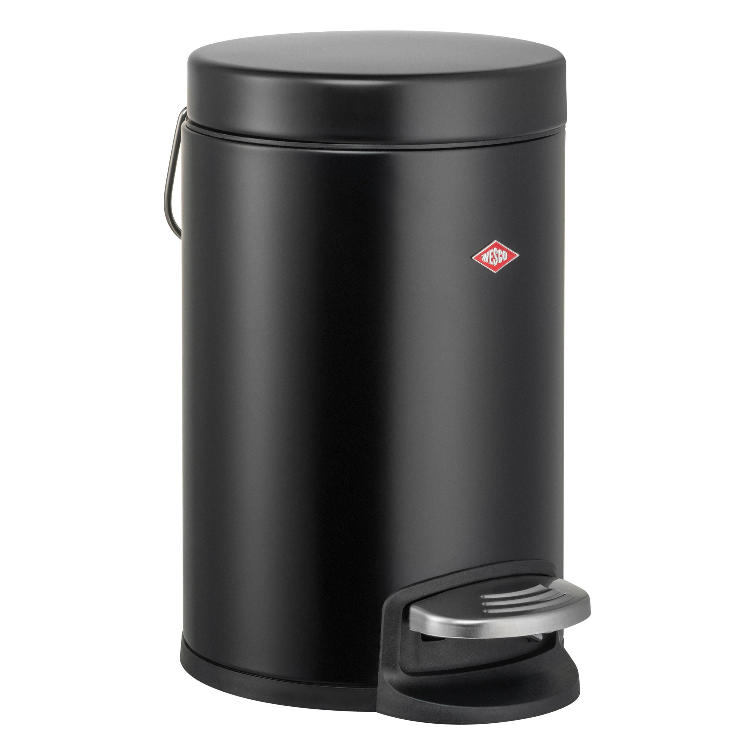 KOSMETIKEIMER 113 Schwarz matt - Schwarz, Metall (17/26.5/17cm) - Wesco