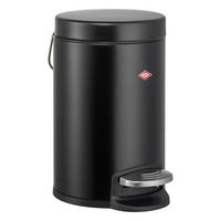 KOSMETIKEIMER 113 Schwarz matt - Schwarz, Metall (17/26.5/17cm) - Wesco