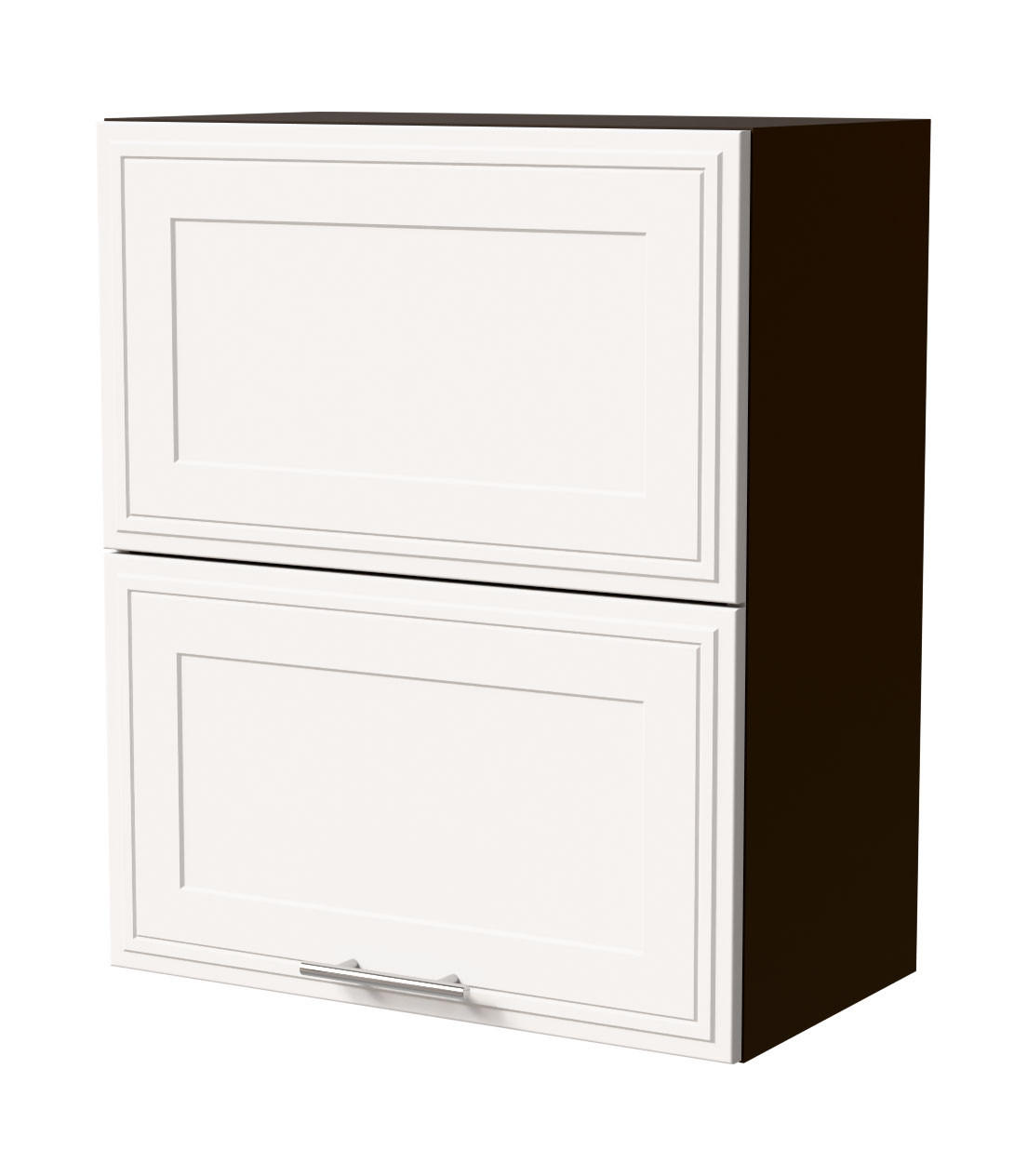 KLAPPHÄNGESCHRANK Salo W8B/60-AV Lava / Weiß Matt 60 / 32,5 / 72cm - Dunkelgrau/Weiß, Holz/Holzwerkstoff (60/72/32.5cm) - Feldmann-Wohnen