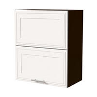 KLAPPHÄNGESCHRANK Salo W8B/60-AV Lava / Weiß Matt 60 / 32,5 / 72cm - Dunkelgrau/Weiß, Holz/Holzwerkstoff (60/72/32.5cm) - Feldmann-Wohnen