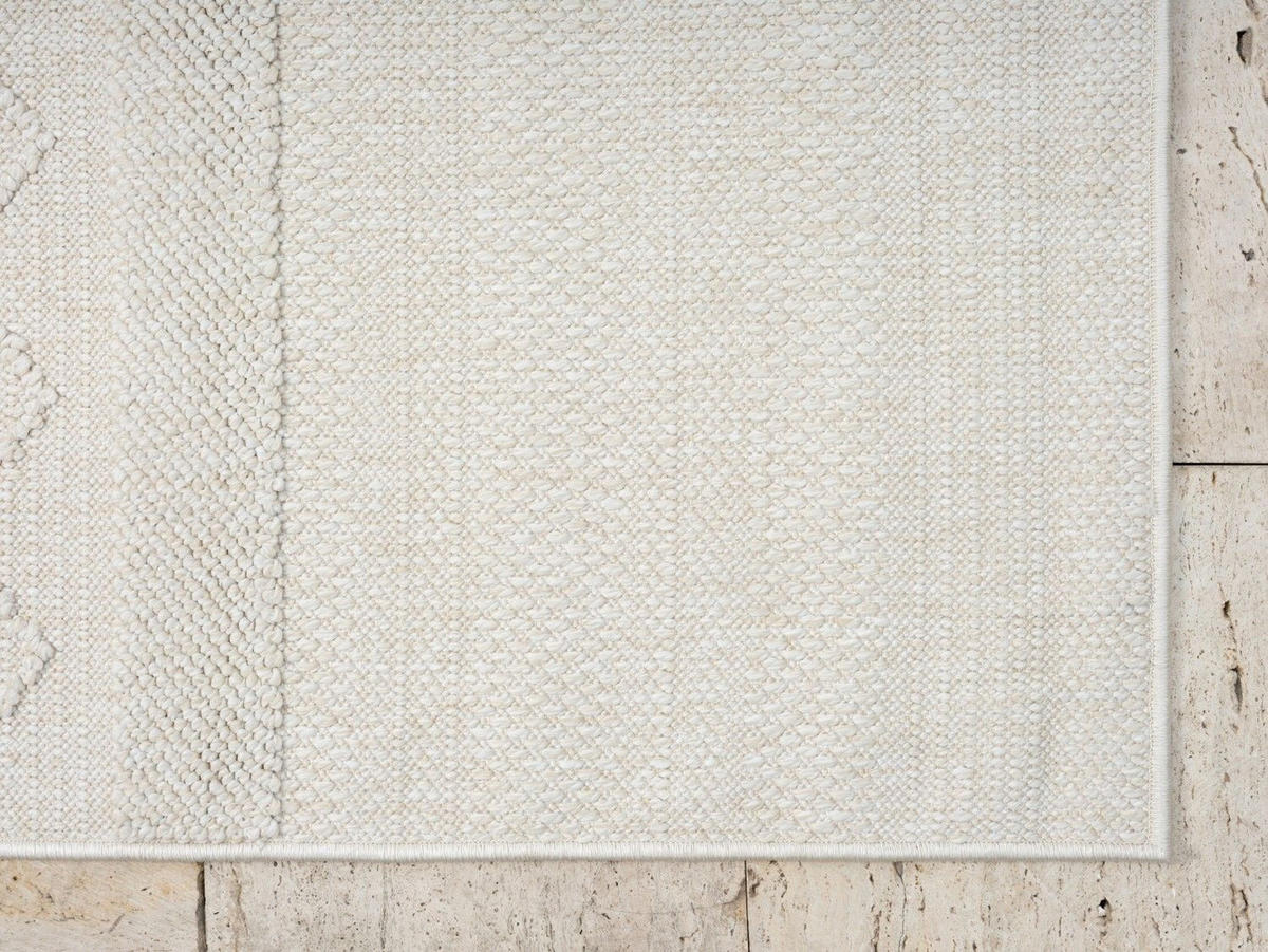 OUTDOORTEPPICH Tony Creme,Ecru,Weiß 140/200 cm - Creme, Textil (140/200cm) - My-Rug