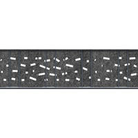 SICHTSCHUTZSTREIFEN Design Vlies Criss Cross für Doppelstabmatten Anthrazit 2,6m - Anthrazit, Kunststoff (260/19cm) - ZAUN|ZU