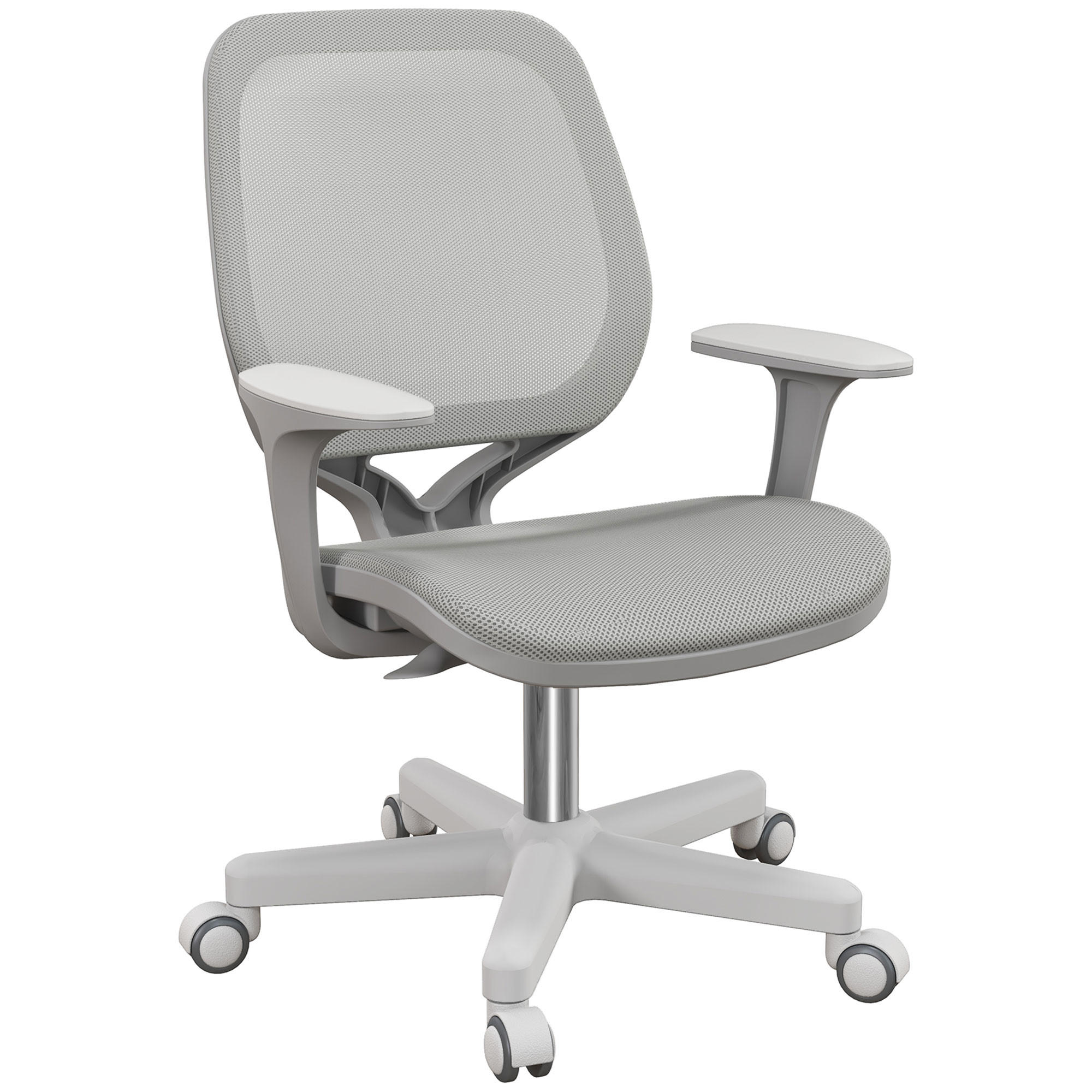 BÜROSTUHL DE-05179 Ergonomisch, Drehfunktion & höhenverstellbar Grau - Grau, Kunststoff (48/94.5/55cm) - ComfortXL