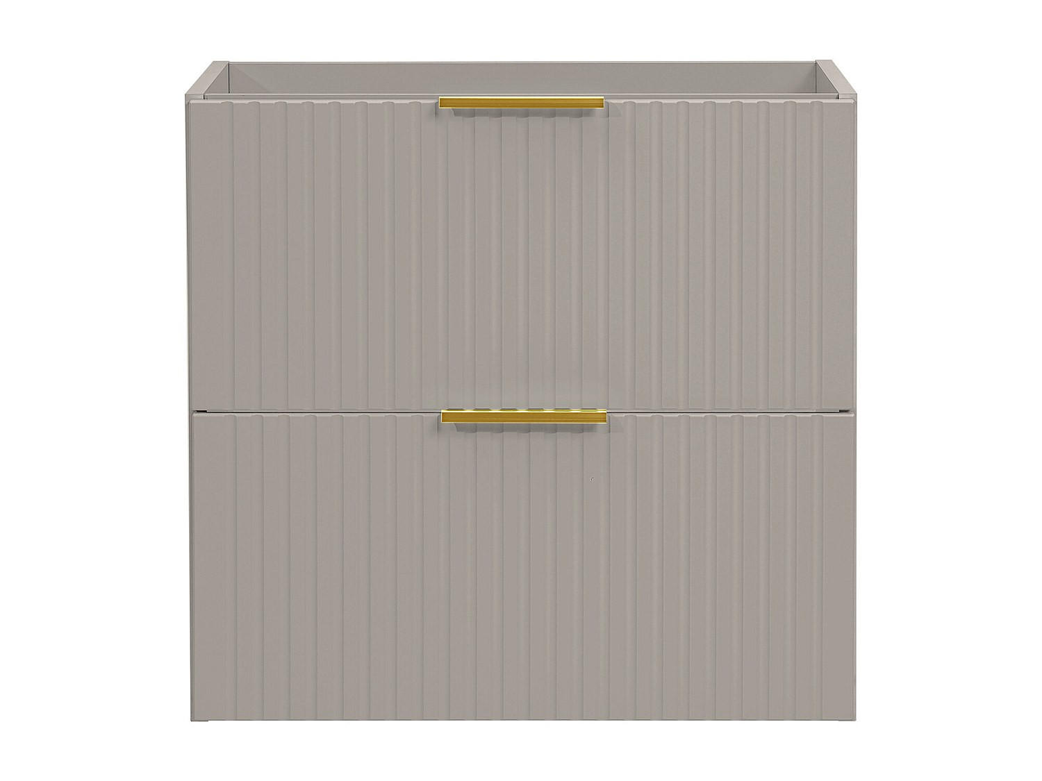 WASCHBECKENUNTERSCHRANK - 60 cm x 46 cm - Holz, Platte - Beige - ZEVARA - Beige, Holz (60/57/46cm) - Vente-Unique