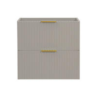 WASCHBECKENUNTERSCHRANK - 60 cm x 46 cm - Holz, Platte - Beige - ZEVARA - Beige, Holz (60/57/46cm) - Vente-Unique