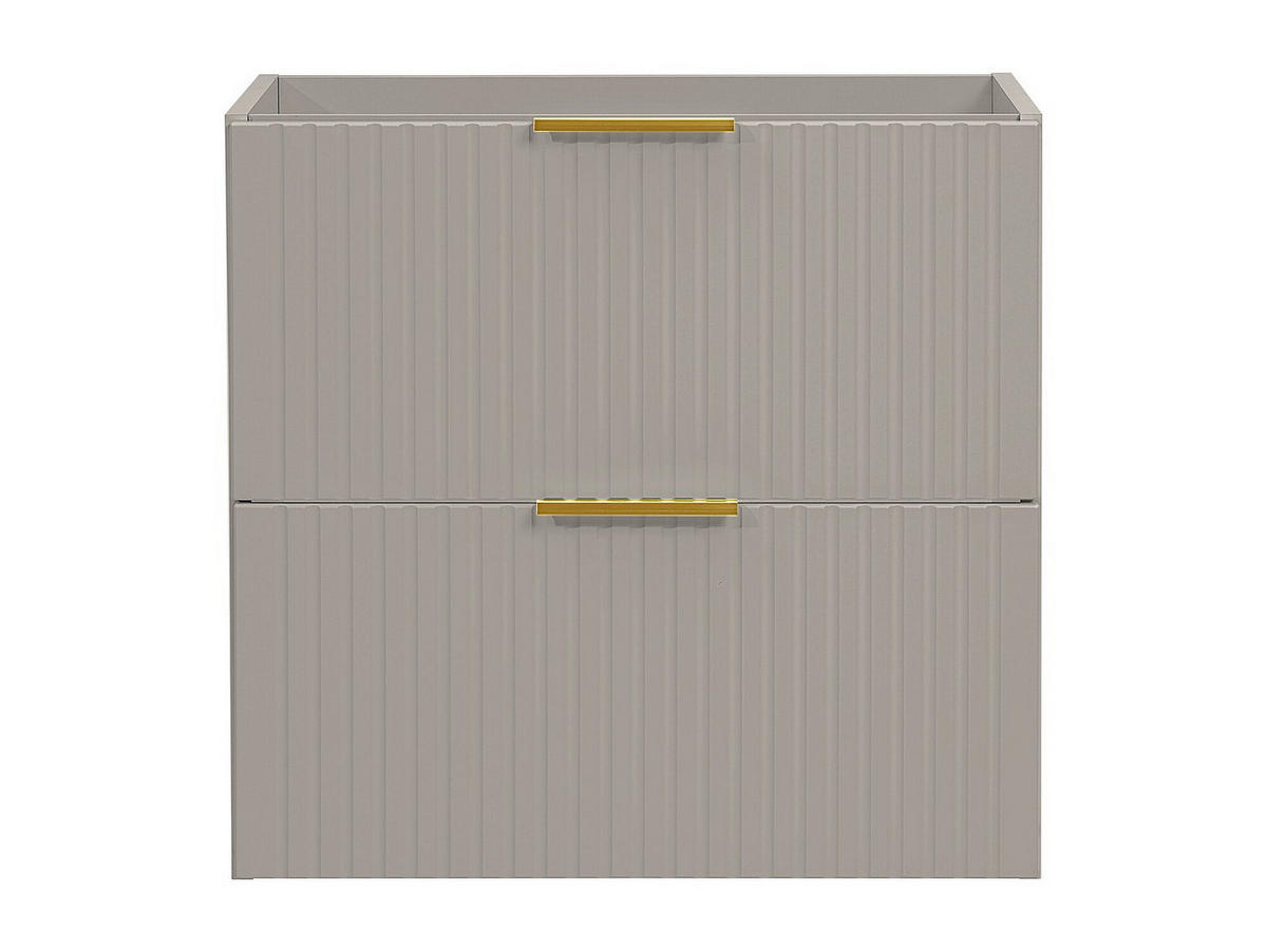 WASCHBECKENUNTERSCHRANK - 60cm x 46cm - MDF - beige - ZEVARA - Beige, Holz (60/57/46cm) - Vente-Unique