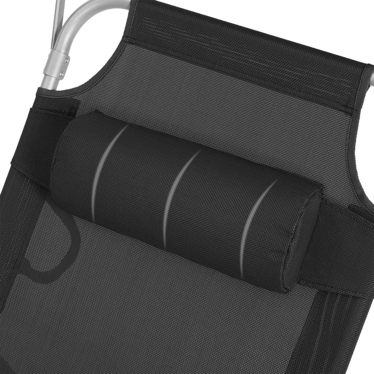 SONNENLIEGE GARTENLIEGE - Schwarz, Textil (193/30/53cm) - Hansiro