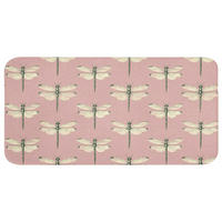KOUPELNOVÁ PŘEDLOŽKA Lillibells - vzor - růžová 120x60 cm - růžová, textil/plast (120/60cm) - OnlyWow