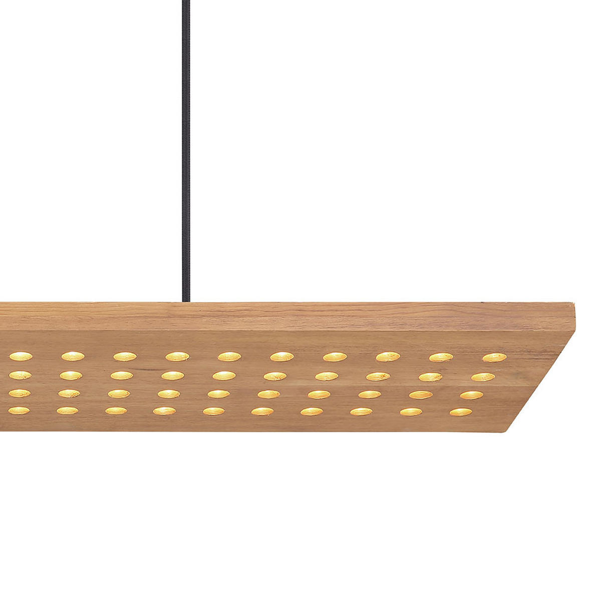 LED HÄNGELEUCHTE Metall Holzoptik Braun - Braun, Holz (80/20/120cm) - Globo Lighting