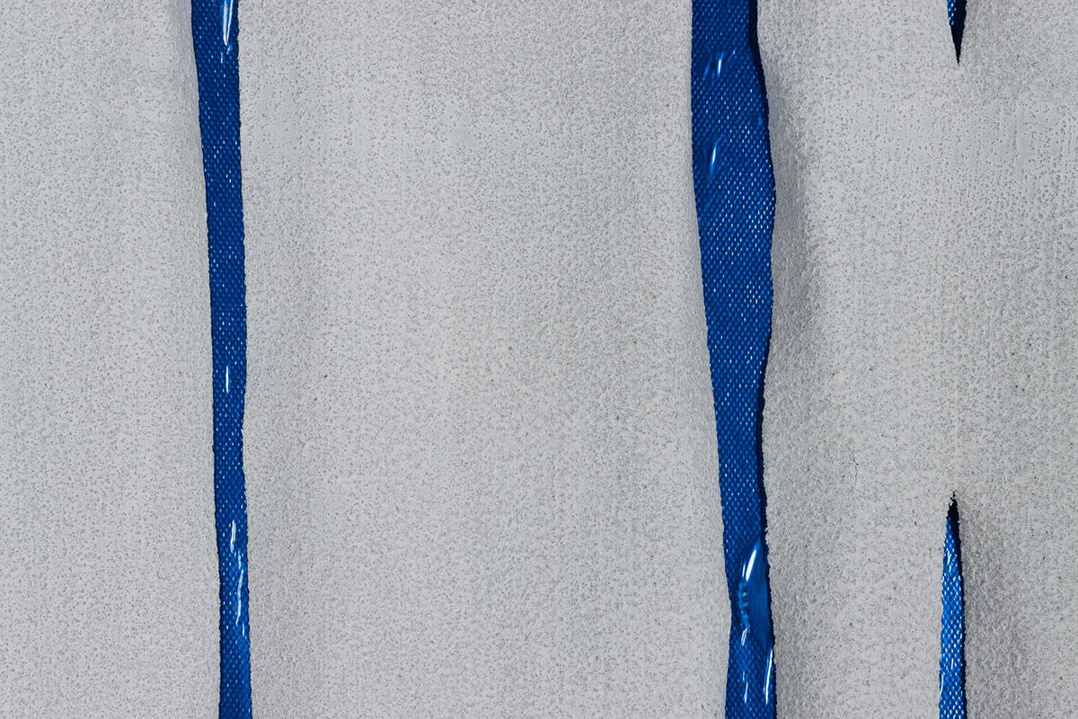 ACRYLBILD HANDGEMALT 60/120 cm - Blau/Weiß, Holz/Textil (1.6/120cm) - KUNSTLOFT