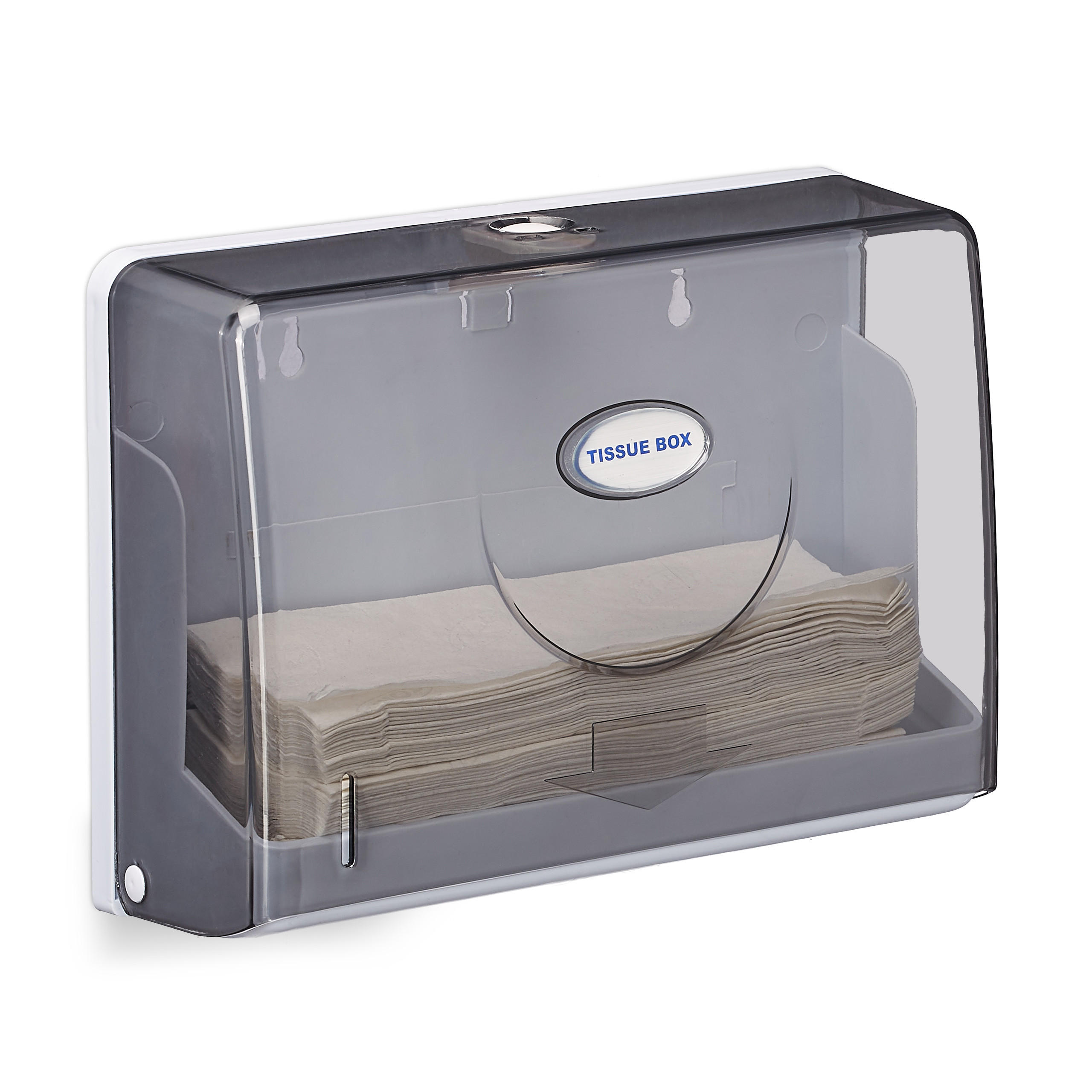 ZÁSOBNÍK na papírové ručníky - různobarevná, plast (27.5/20.5/10cm) - Relaxdays