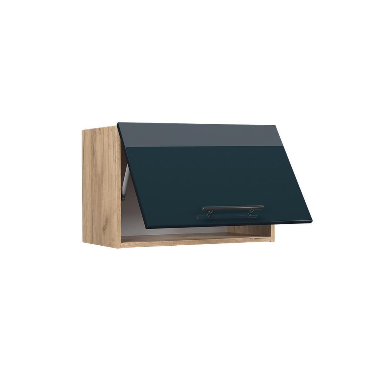 HÄNGESCHRANK Fame-Line Dunkelblau Hochglanz 60 cm Flach - Honigeiche/Eiche Wotan, Holzwerkstoff (60/40/34.1cm) - Vicco
