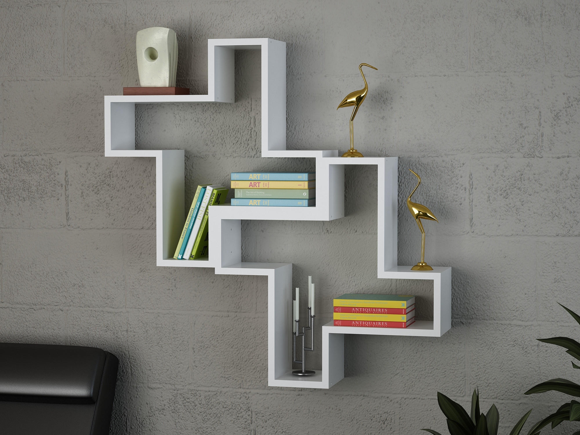 WANDREGAL Ada Weiß - Weiß, Holzwerkstoff (93.6/93.6/14.9cm) - moebel17