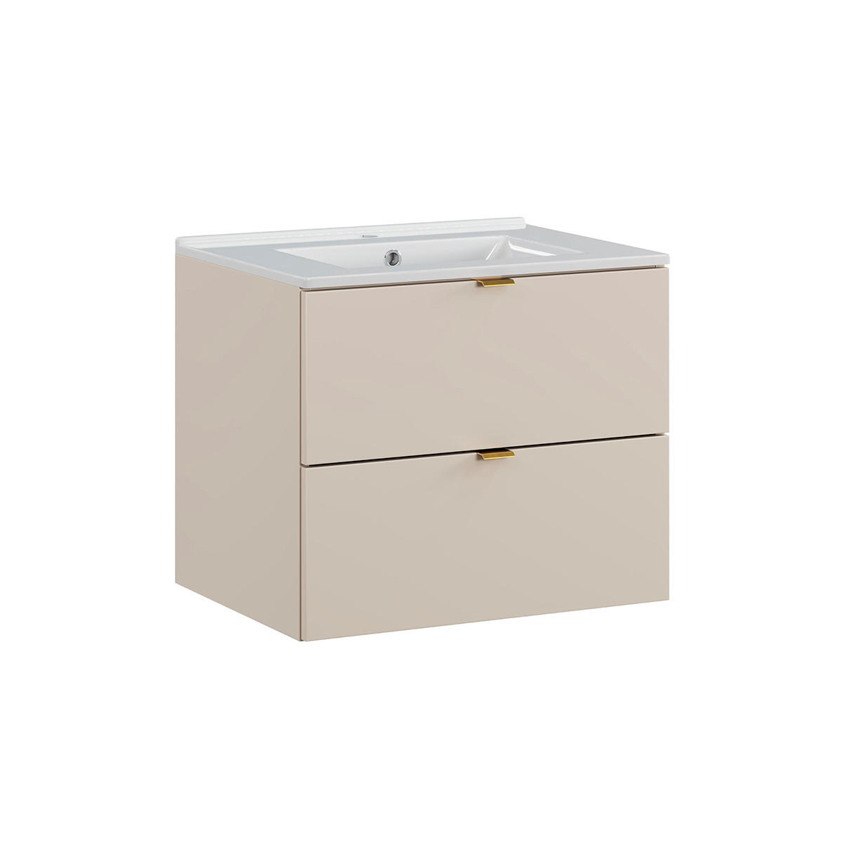 WASCHTISCH 60cm Azel Kaschmir - Beige, Holzwerkstoff (60/50/46cm) - Petits-meubles