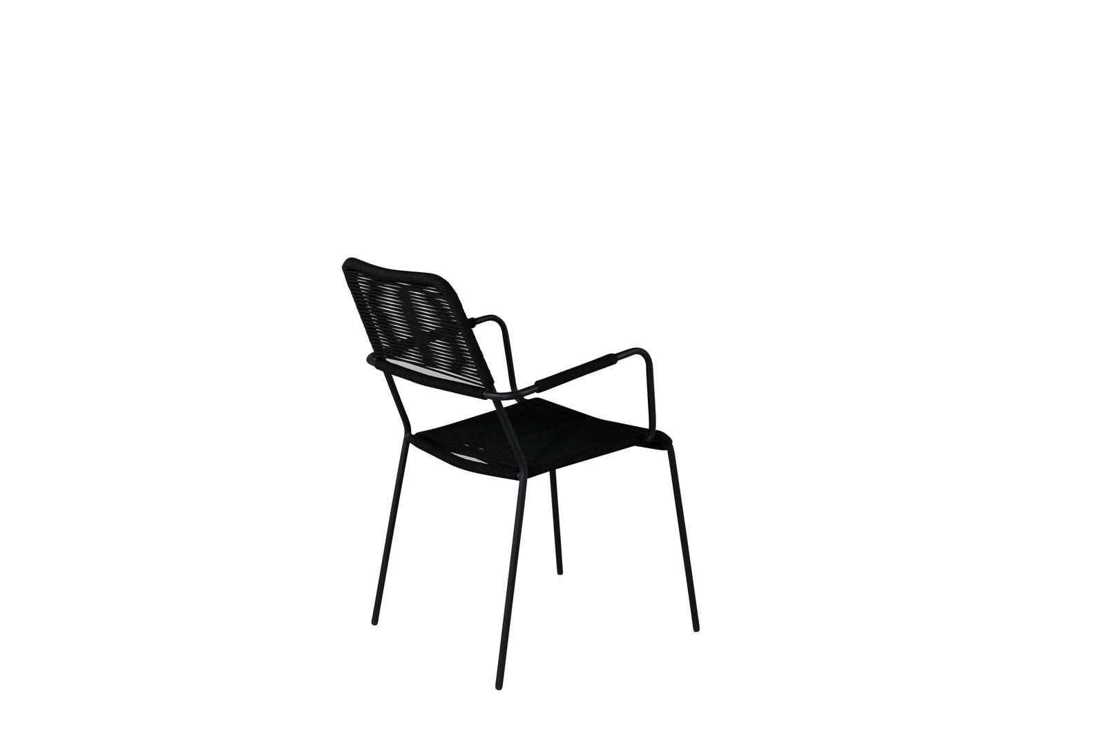 GARTENSTUHL 2er Set Schwarz - Schwarz, Holzwerkstoff (55/85/66cm) - ebuy24