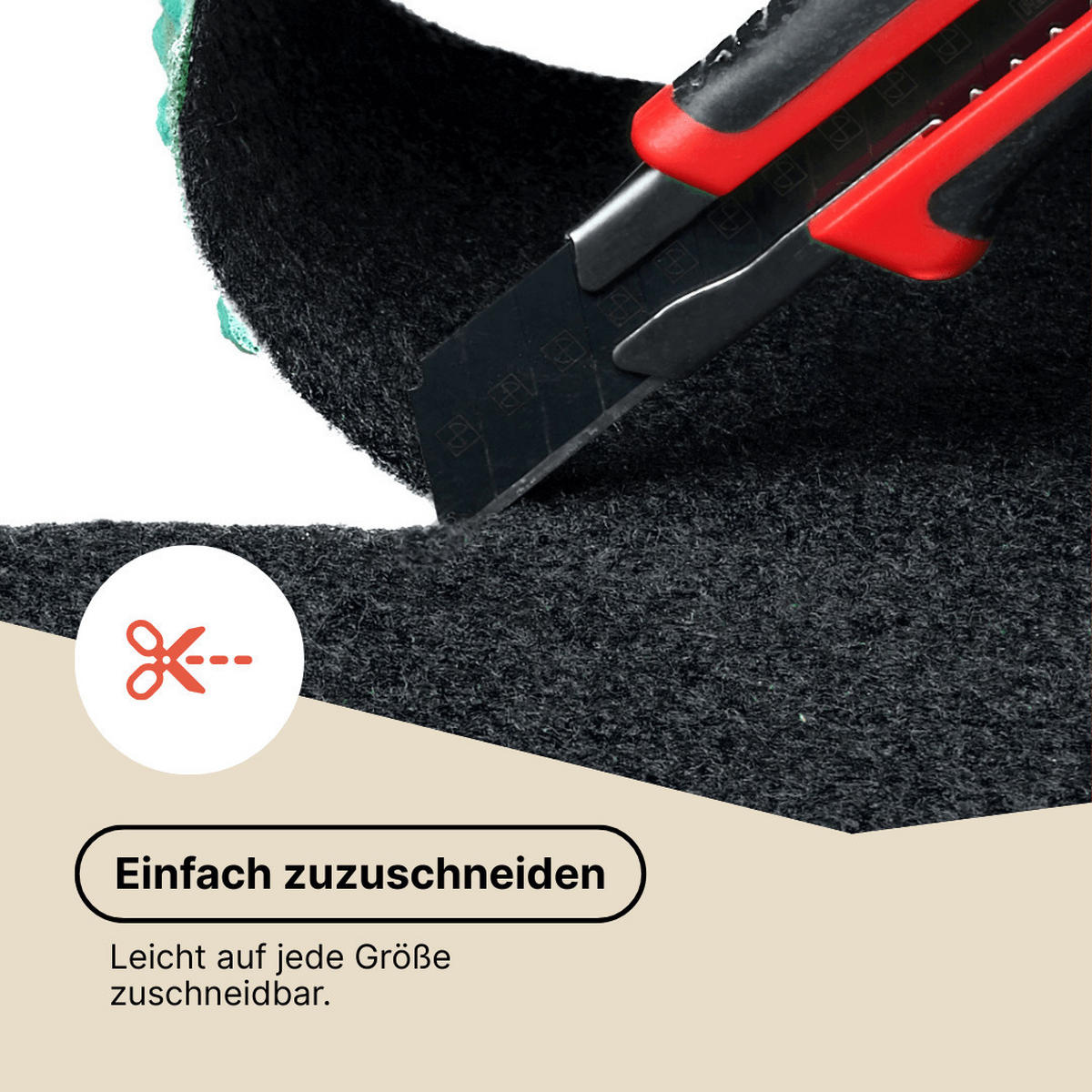 RASENTEPPICH PEMBA Dunkelgrau 100/500 cm - Dunkelgrau, Textil (100/500cm) - Tapiso