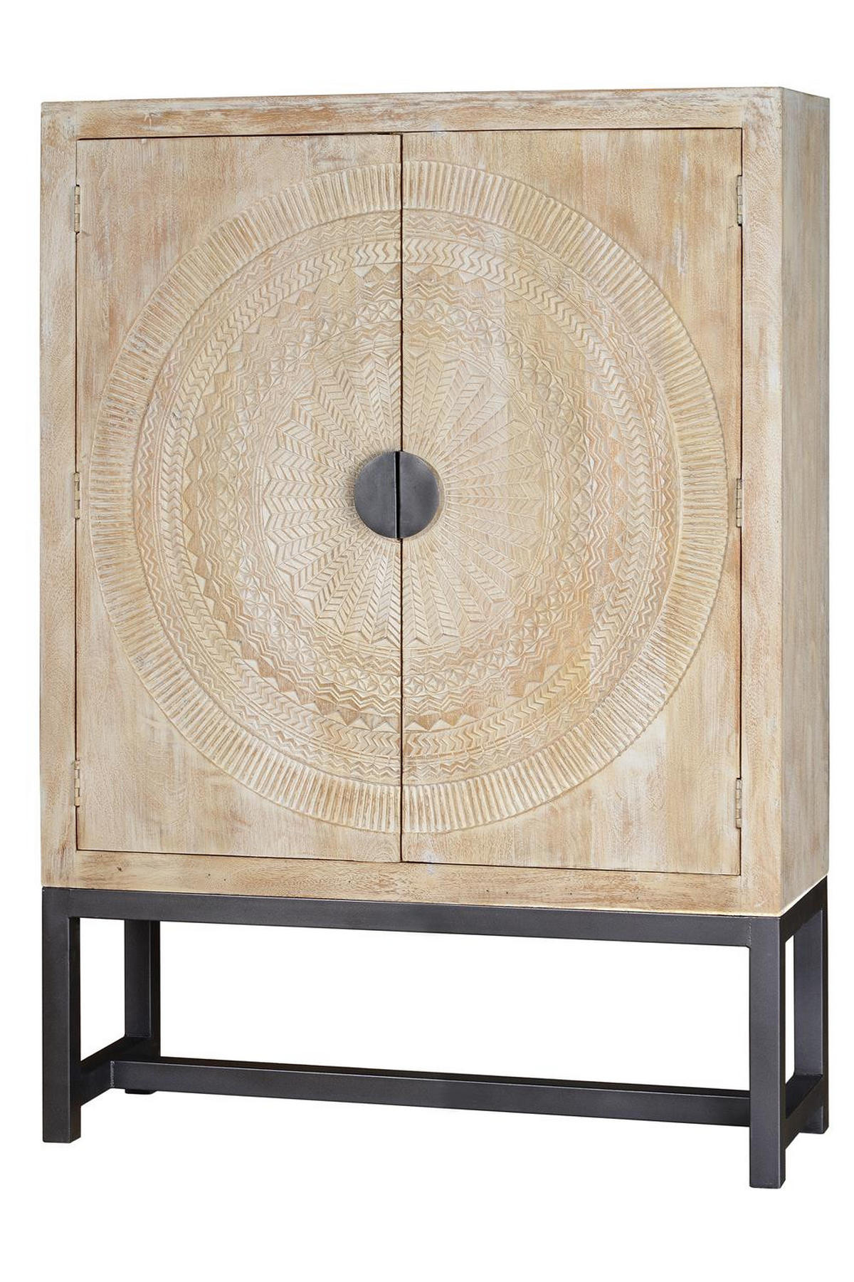 HIGHBOARD aus Mangoholz - Wildeiche, Holz (42/176/124cm) - Giner y Colomer