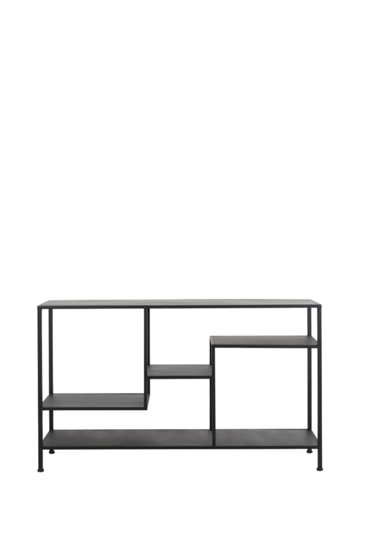 KONSOLENTISCH Yvana Schwarz 141/37/81 cm - Schwarz, Metall (141/37/81cm) - Light & Living