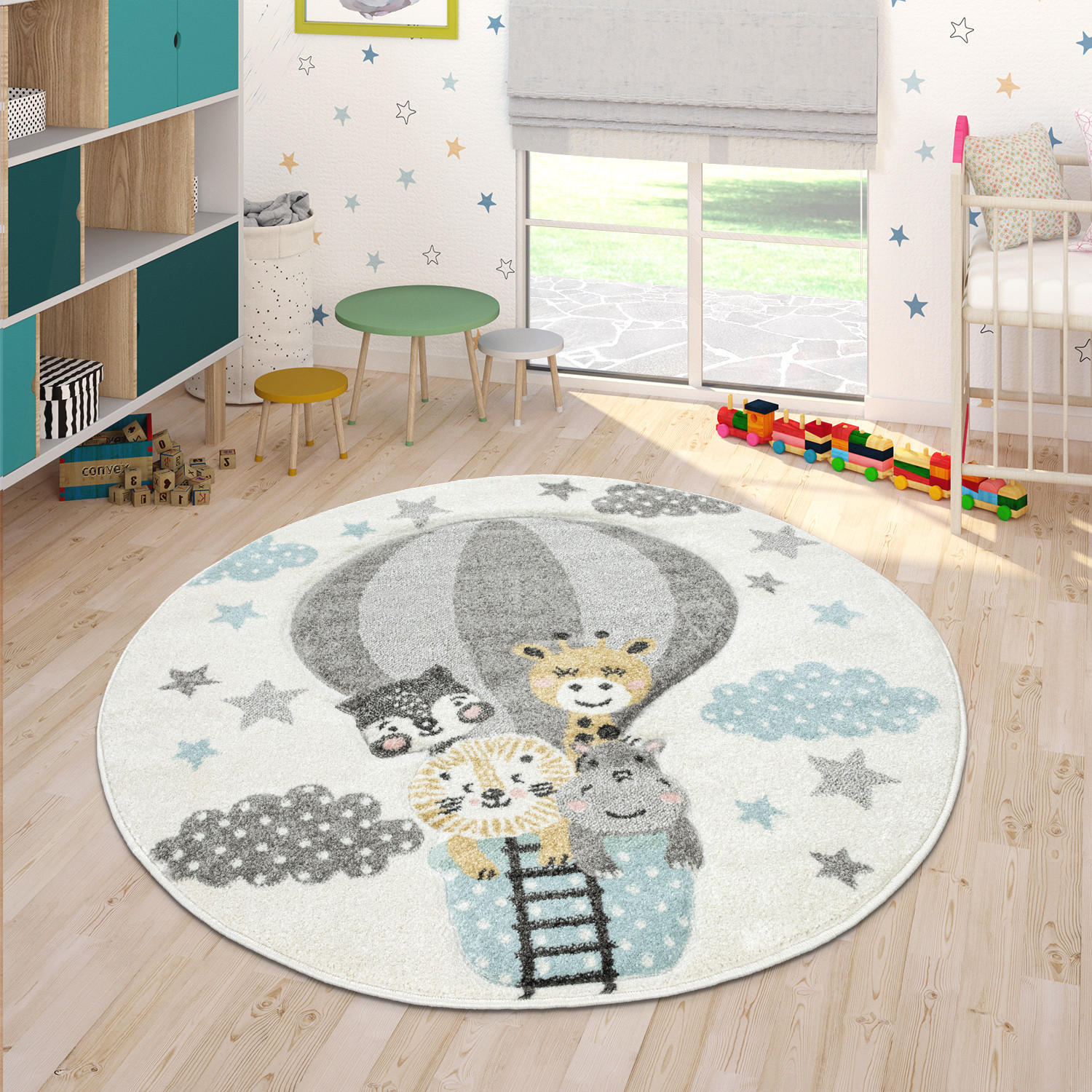 KINDERTEPPICH 120/120 cm Cosmo 343 - Creme, Textil (120/120cm) - Paco Home