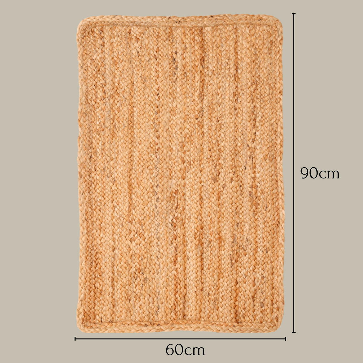 JUTETEPPICH Nitin natur 90/60 cm - Naturfarben, Naturmaterialien (60/90cm) - My-Rug