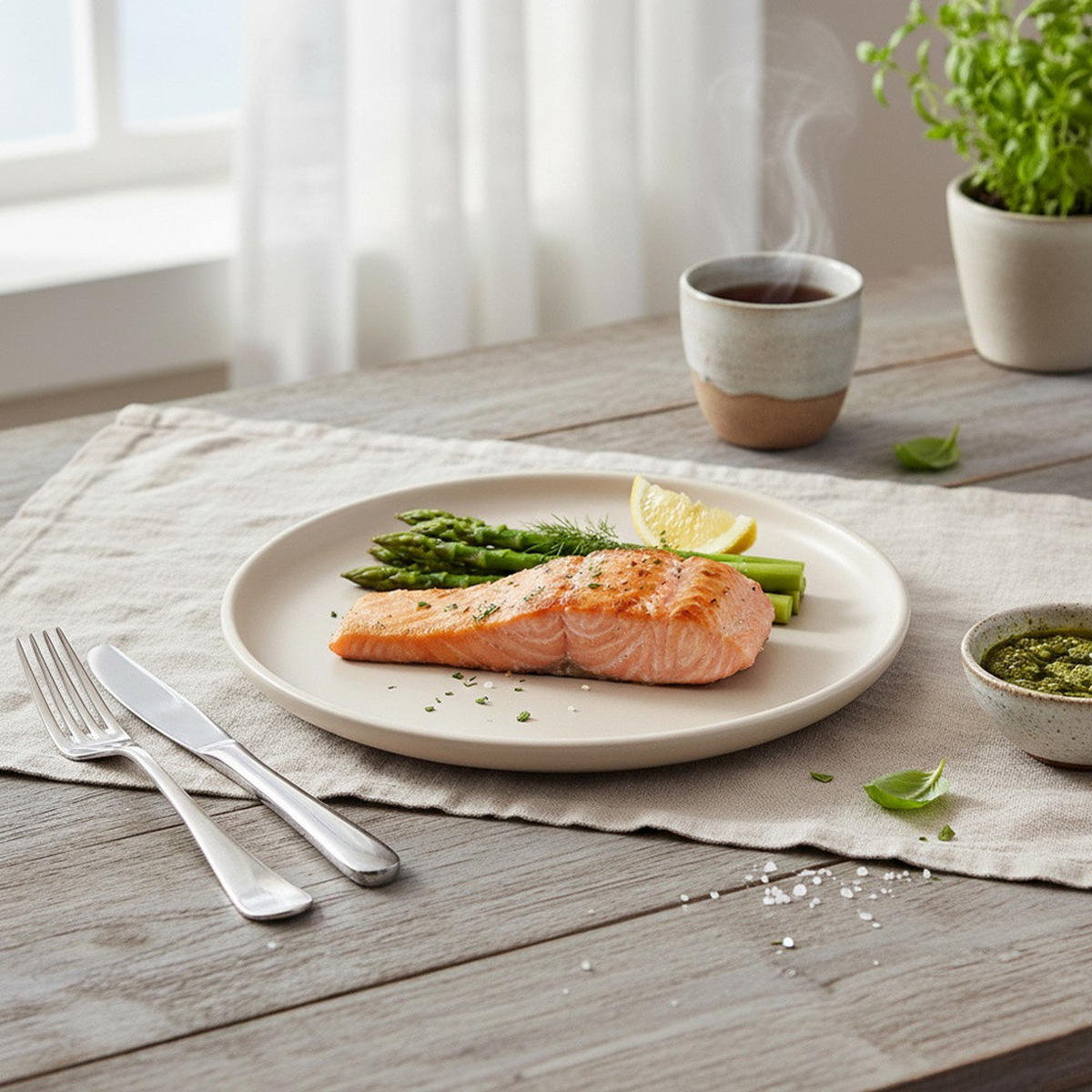 SPEISETELLER Skandi flach creme - Creme, Keramik (26.5/26.5/3cm) - Orion 