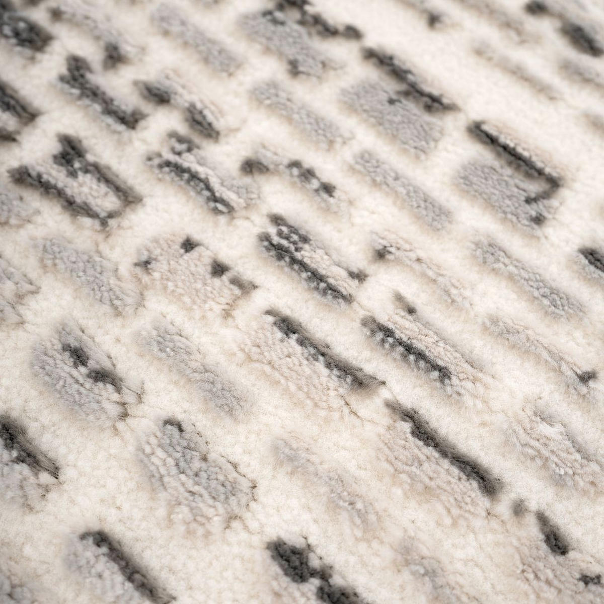 WEBTEPPICH Motion Rest Grau - Grau, Textil (120/170cm) - Kukoon Rugs