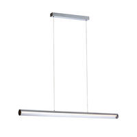 PENDELLEUCHTE RIVIER LED I Chrom 24 W - Chromfarben, Metall (30/30/120cm) - Rendl