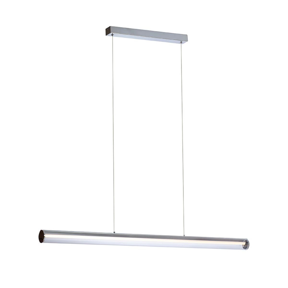 PENDELLEUCHTE RIVIER LED I Chrom 24 W - Chromfarben, Metall (30/30/120cm) - Rendl