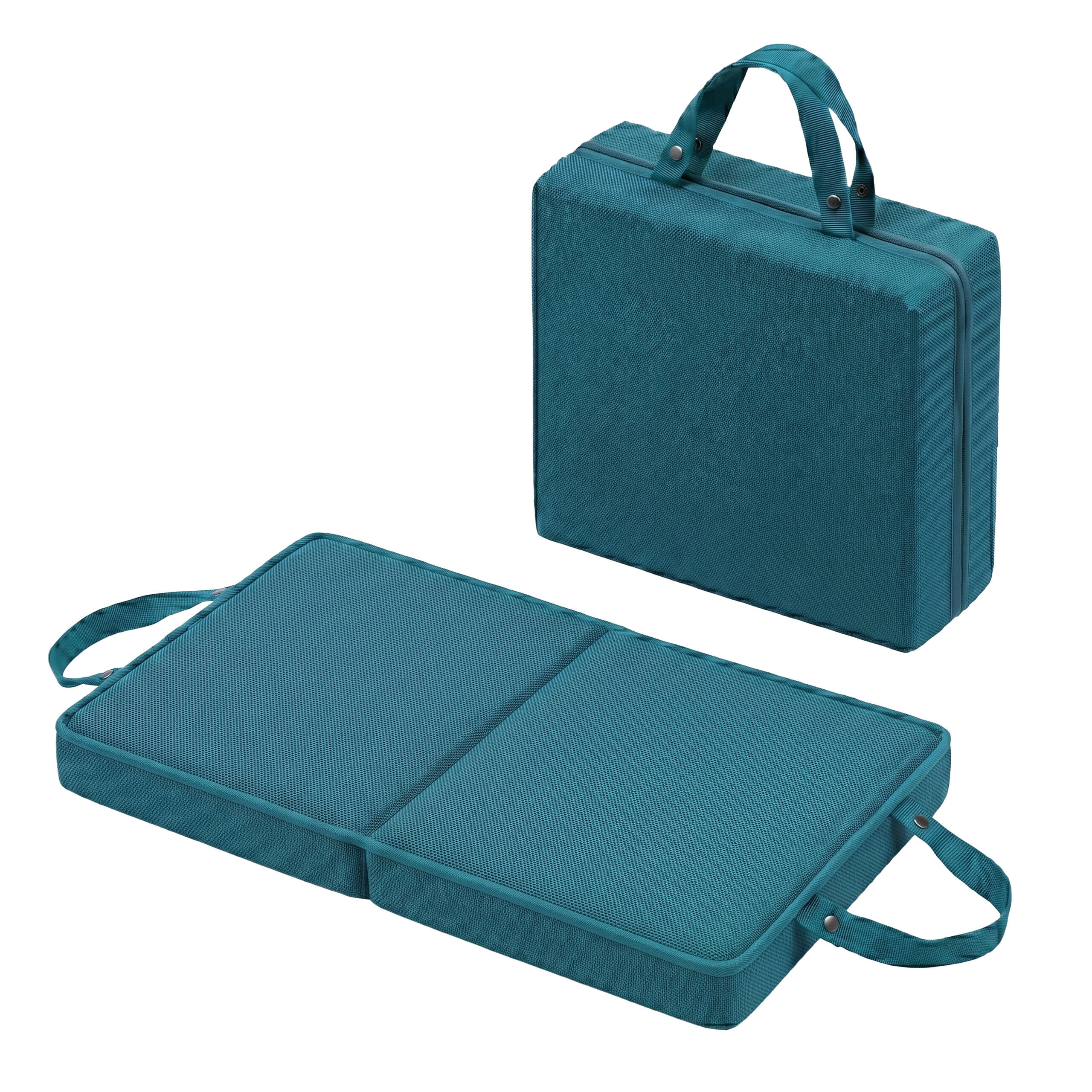 KNIEKISSEN - Dunkelgrün, Textil (61/34cm) - Relaxdays