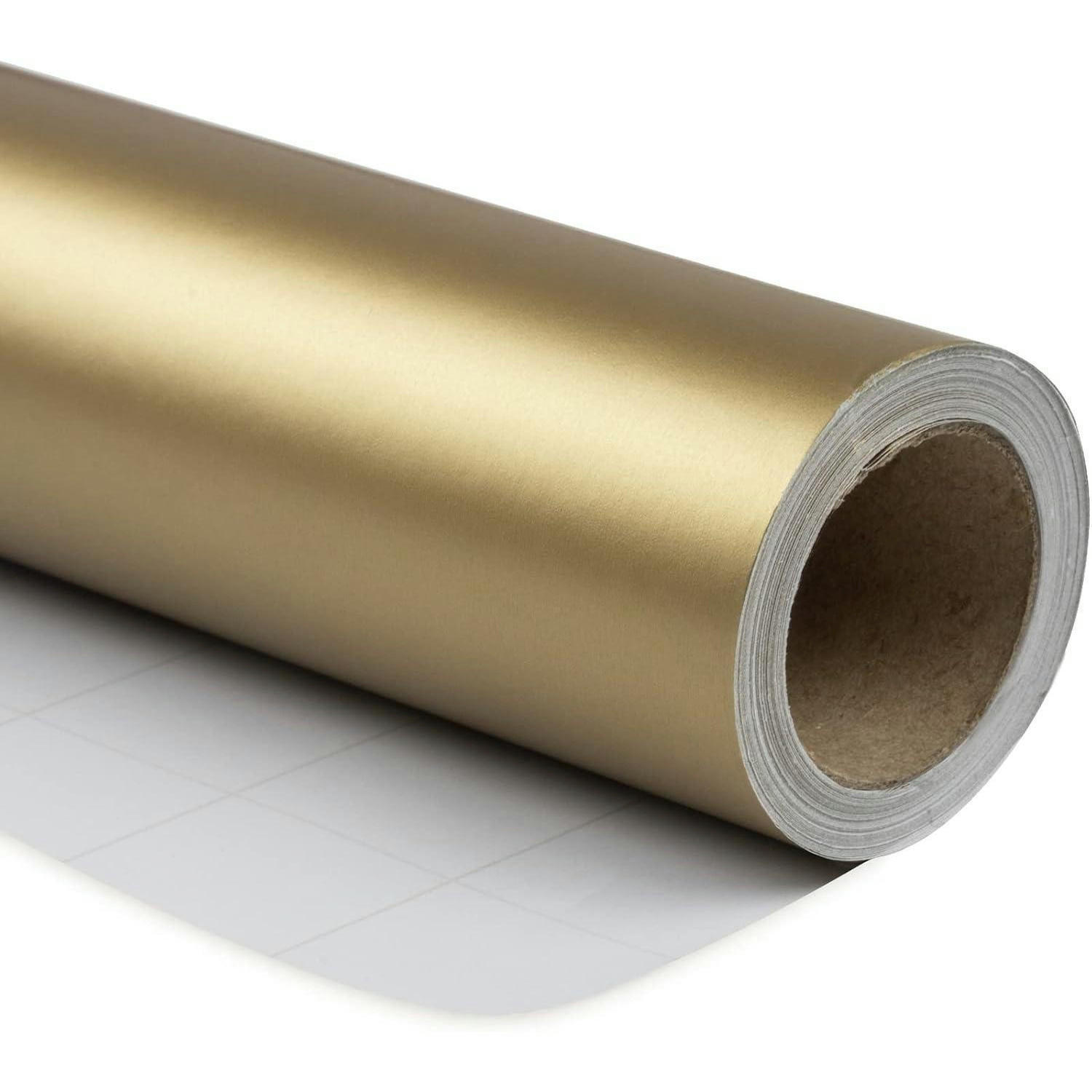 GESCHENKPAPIERROLLE Goldglänzend 44,5 cm x 10 m - Goldfarben, Papier (4/44/4cm)