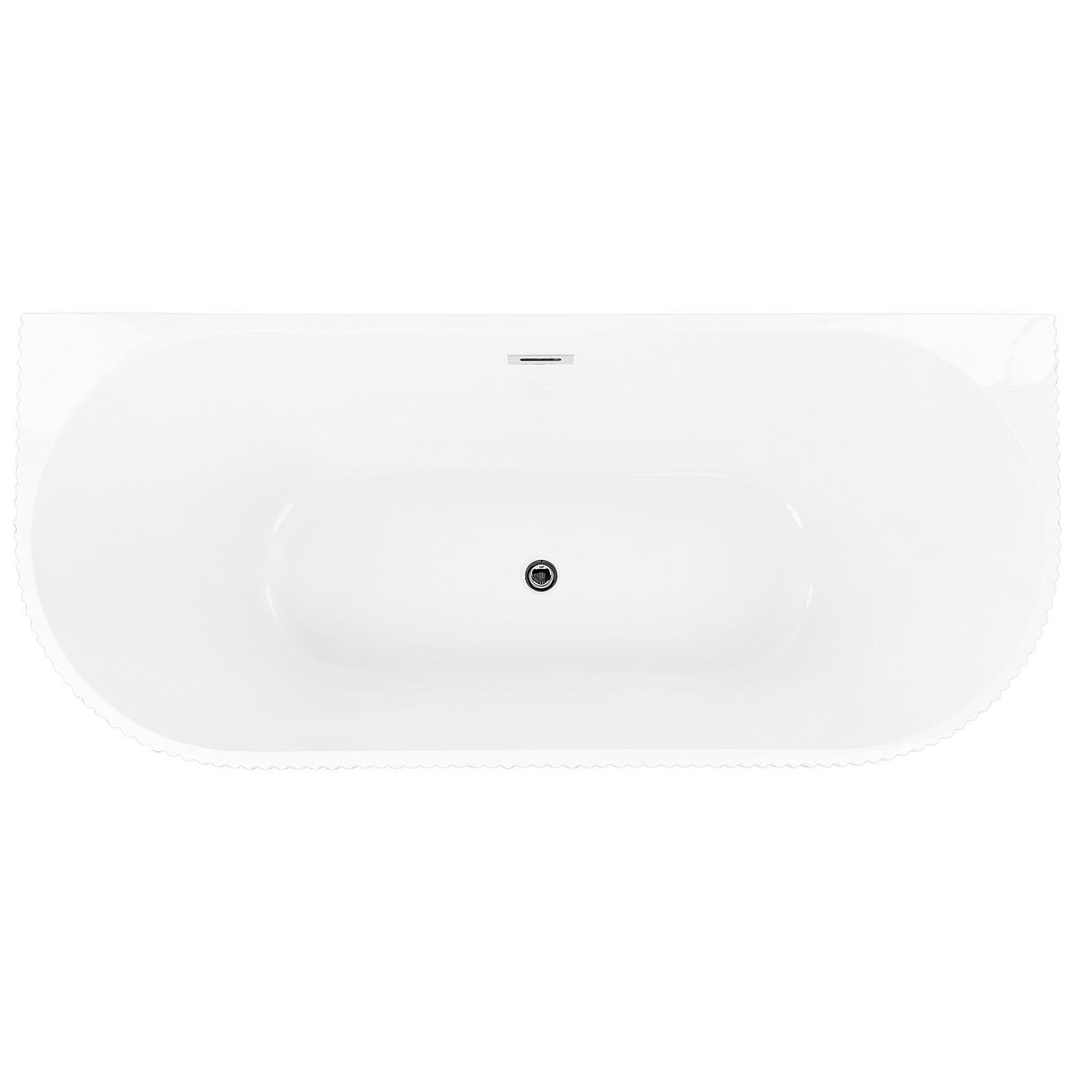 BADEWANNE 73x167x59 cm weiß Gocta - Weiß, Kunststoff (73/59/167cm) - Beliani