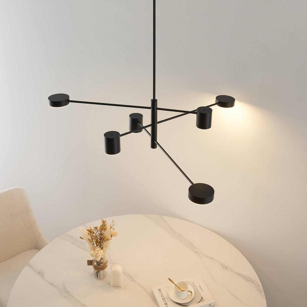 HÄNGELEUCHTE Forenza, Schwarz, 26cm - Schwarz, Metall (26/104/26cm) - KOSILUM
