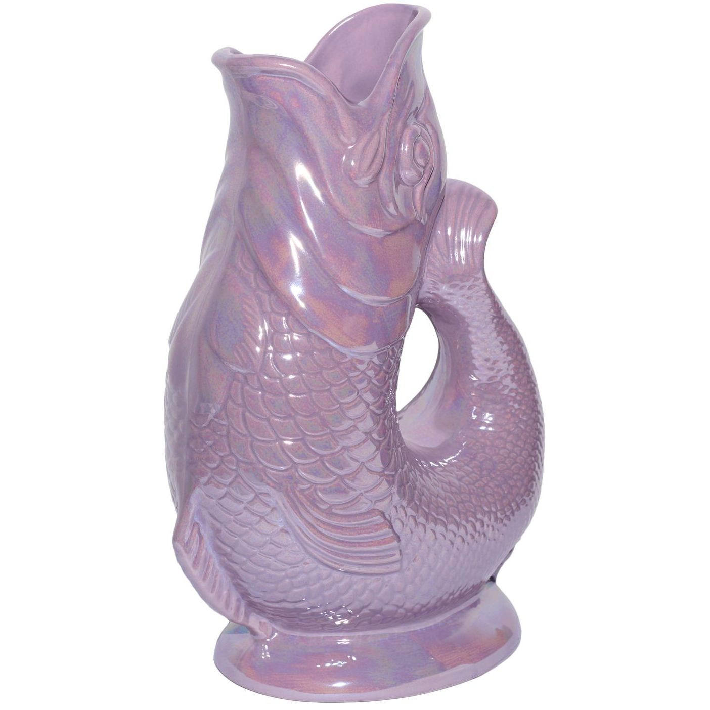 KARAFFE mit „Gluck-Gluck“-Geräusch 27,5/17/9,5 cm - Flieder, Keramik (1.2L) - Gluckigluck