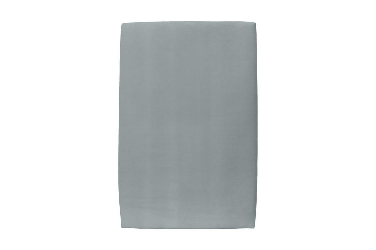 KOPFTEIL gepolstertes – blaugrauer Samtstoff - 90 cm - Beige/Blaugrau, Holz (90/120/10cm) - Sommeil de Plomb